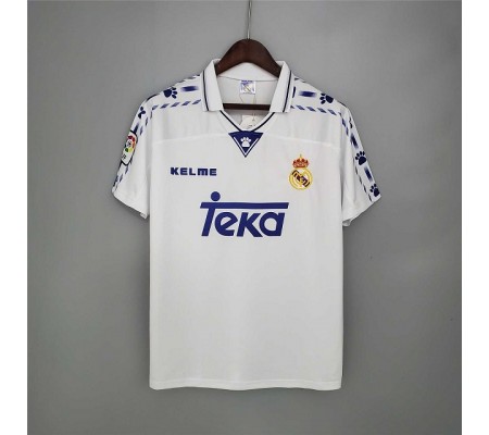 Real Madrid 96/97 Home White Soccer Jersey